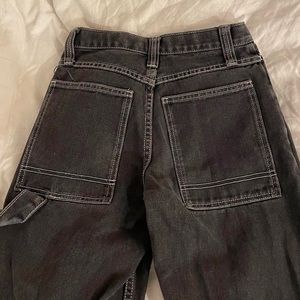 J. Galt high waisted black jeans with white string enseem. Size Small